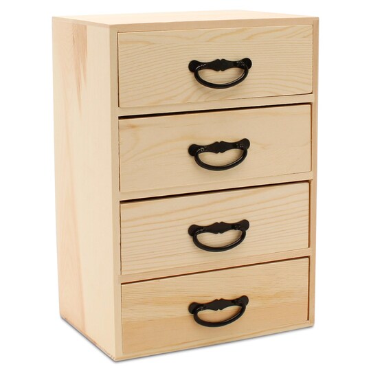 Woodpeckers; DIY Wood Desk Organizer with Drawers 11", Craft Supplies/Jewelry | Woodpeckers; Category:Cabinets, Chests & Shelving; Image:1